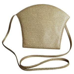 Vintage 40s Prevata Crossbody Gold Iridescent Purse Evening Formal ITALY Italian